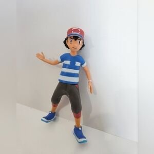 2018 Pokemon Ash figure Jazwares Pokémon Deluxe Battle Feature Figure of Ash